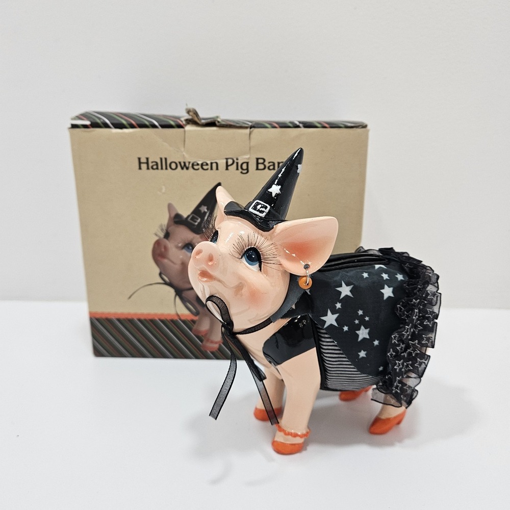 Cracker‎ Barrel Halloween Pig Bank